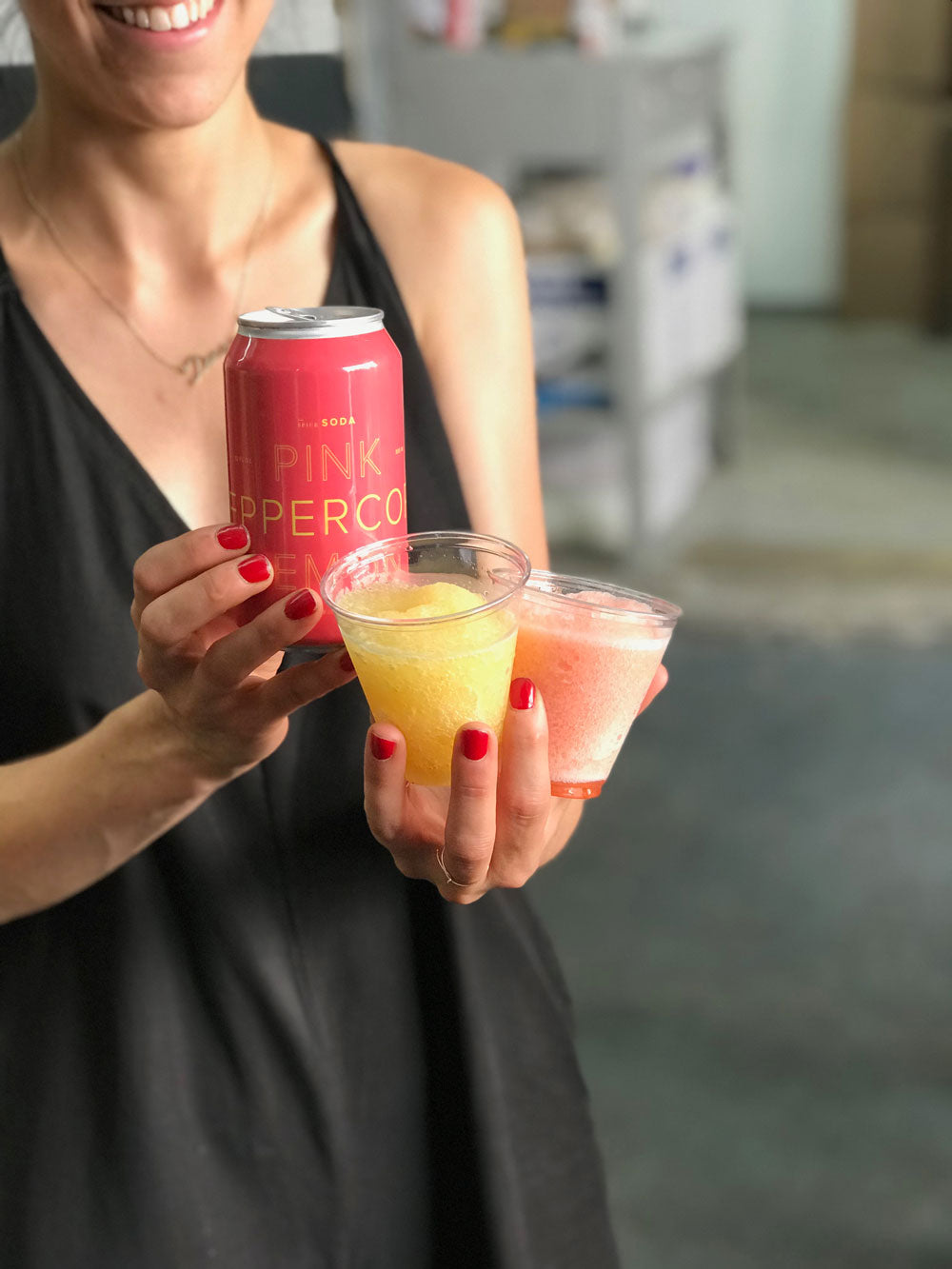 Cocktail recipe Frozen boozy drinks Pink peppercorn strawberry marg